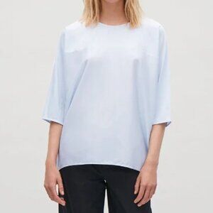 [Sold] Oversized high-low t-shirt tunic semi-sheer batwing slee…